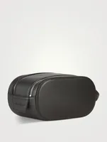 Double Gancio Leather Toiletry Bag
