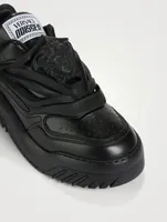 Medusa Leather Slip-On Sneakers