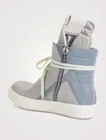 Strobe Geobasket Leather And Reflex High-Top Sneakers