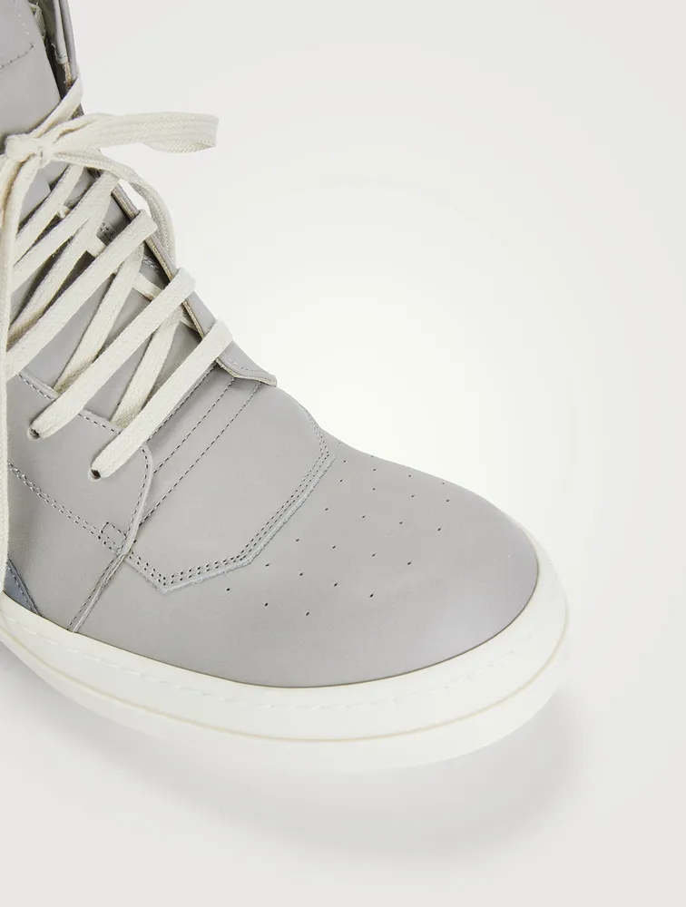 Strobe Geobasket Leather And Reflex High-Top Sneakers