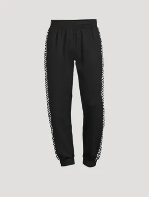 Greca Signature Accent Track Pants