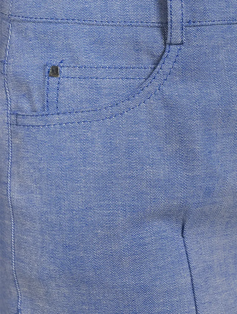 Stretch Cotton Five-Pocket Pants