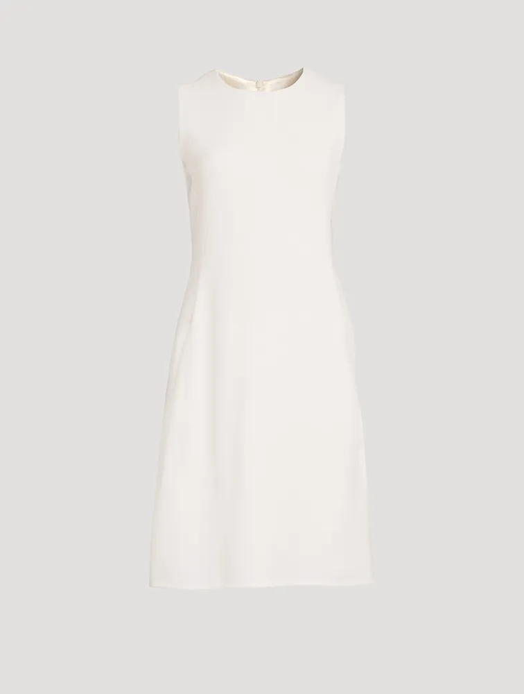 Wool Crêpe Double-Face Sheath Dress