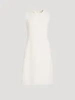 Wool Crêpe Double-Face Sheath Dress