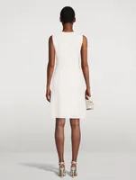 Wool Crêpe Double-Face Sheath Dress