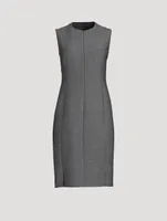 Double-Face Wool-Blend Sheath Dress