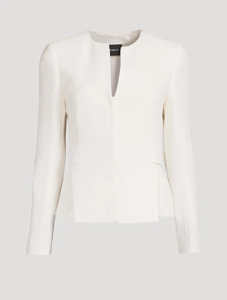 Miriam Wool Crêpe Double-Face Jacket