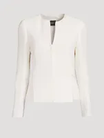 Miriam Wool Crêpe Double-Face Jacket