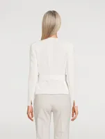Miriam Wool Crêpe Double-Face Jacket