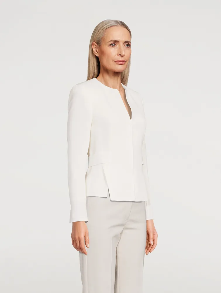 Miriam Wool Crêpe Double-Face Jacket