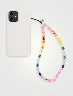 Rainbow Sherbet Wristlet Phone Strap
