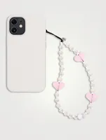 Strawberry Marshmallow Wristlet Phone Strap