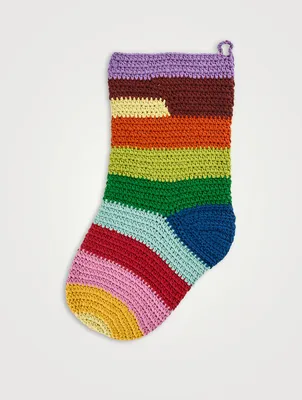Abstract Crochet Stocking