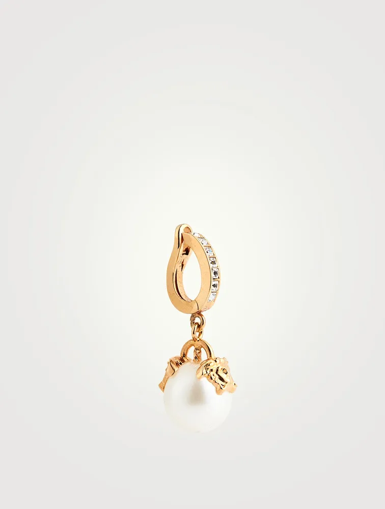 Medusa Faux Pearl Drop Earrings