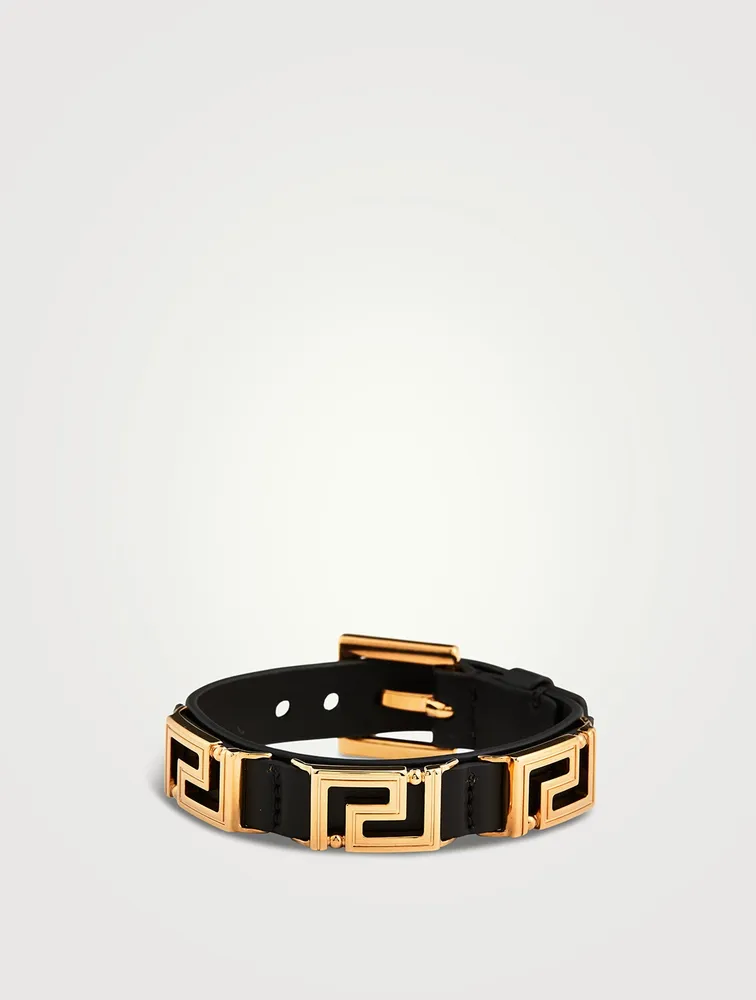 Greca Leather Bracelet