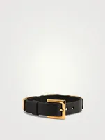 Greca Leather Bracelet