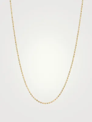 14K Gold Ball Chain Necklace