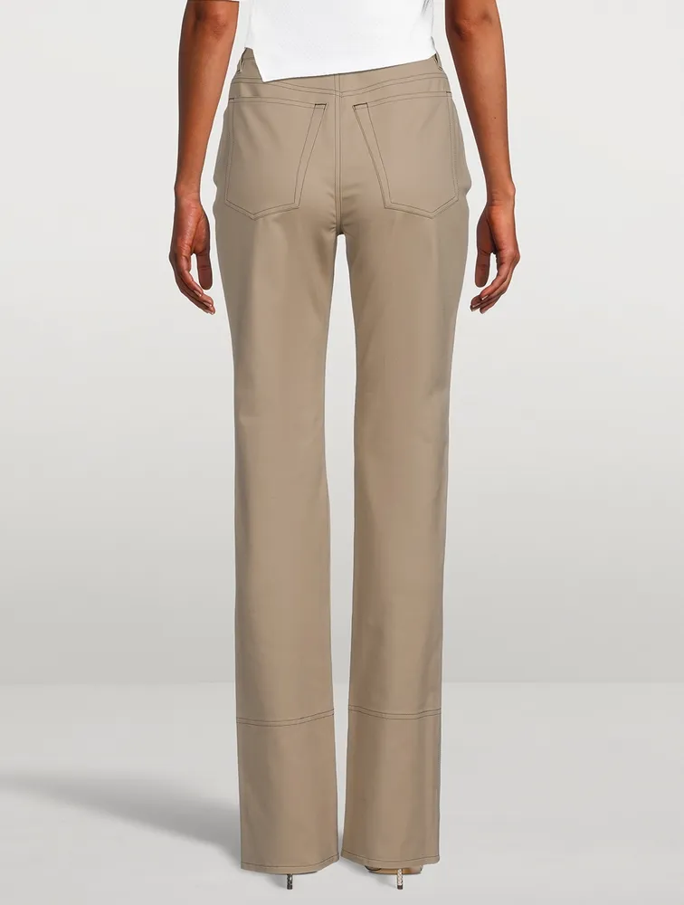 Stretch Cotton Bootcut Jeans