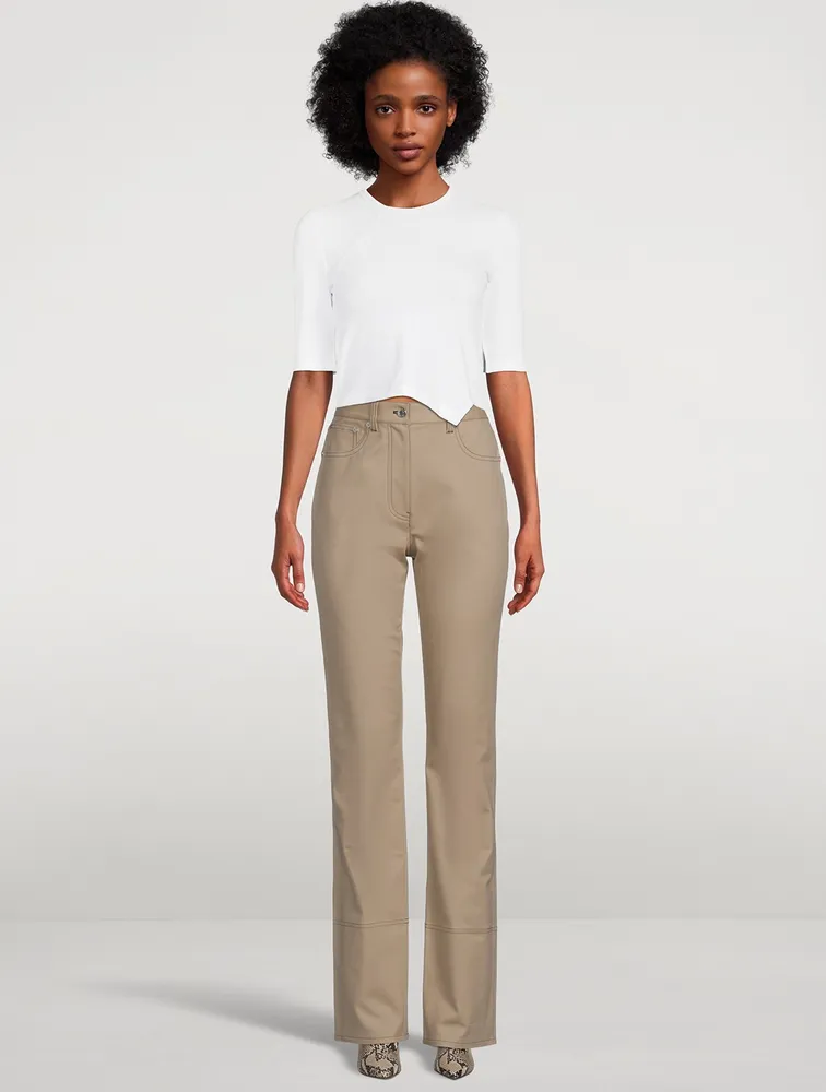 Stretch Cotton Bootcut Jeans