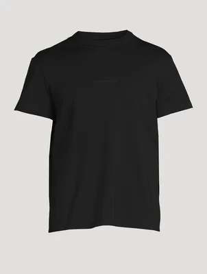 Distorted Logo Cotton T-Shirt