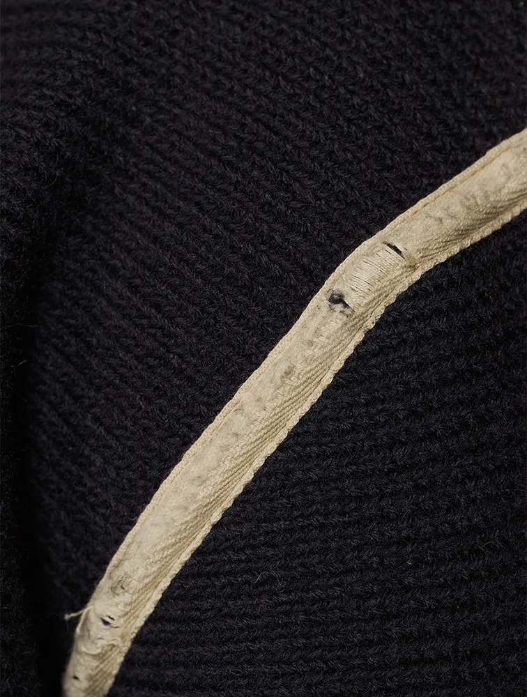Wool Half-Zip Pullover Sweater