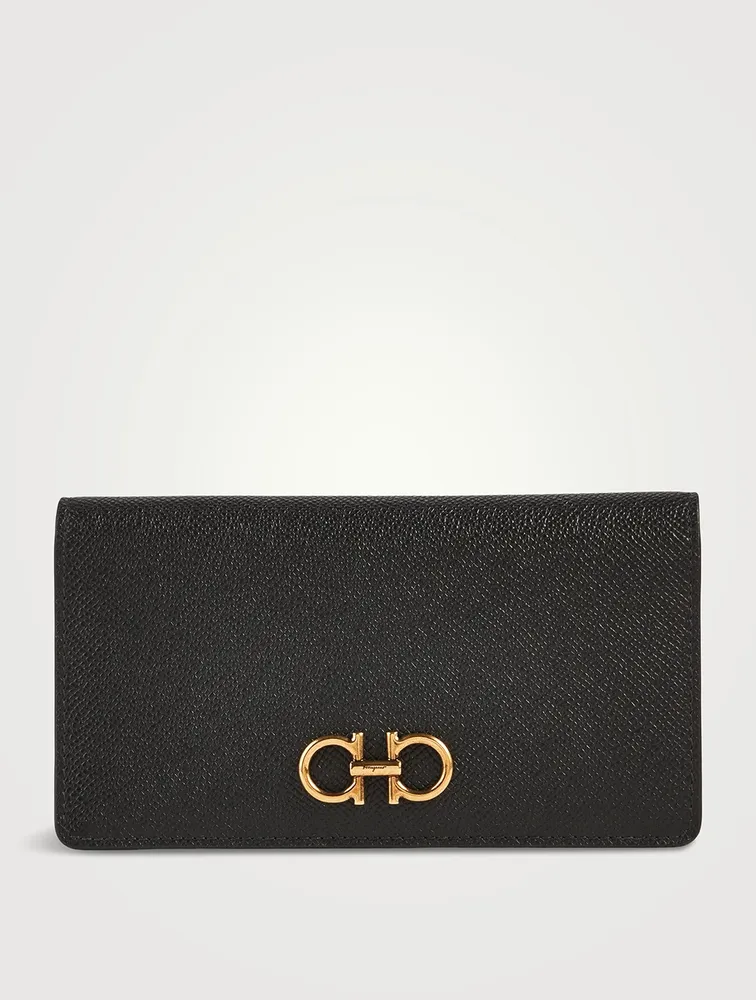 Gancini Leather Continental Wallet