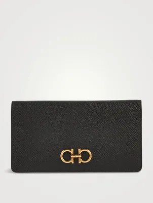 Gancini Leather Continental Wallet