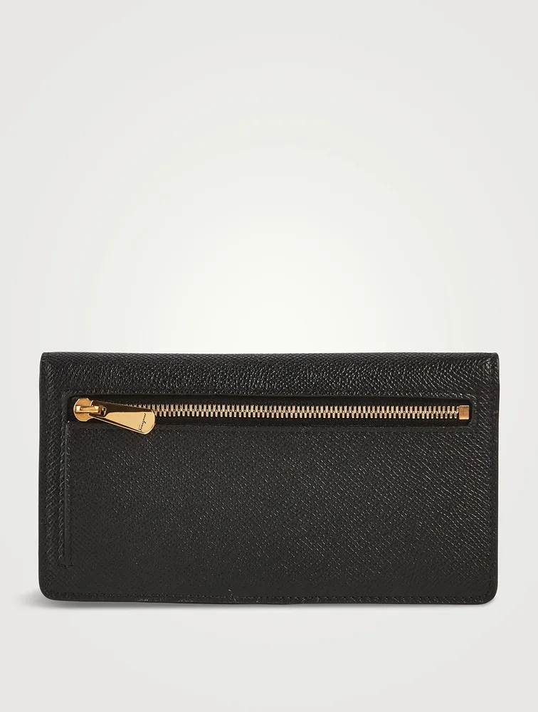 Gancini Leather Continental Wallet