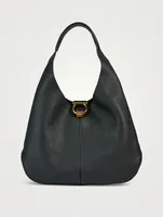 Gancini Leather Shoulder Bag