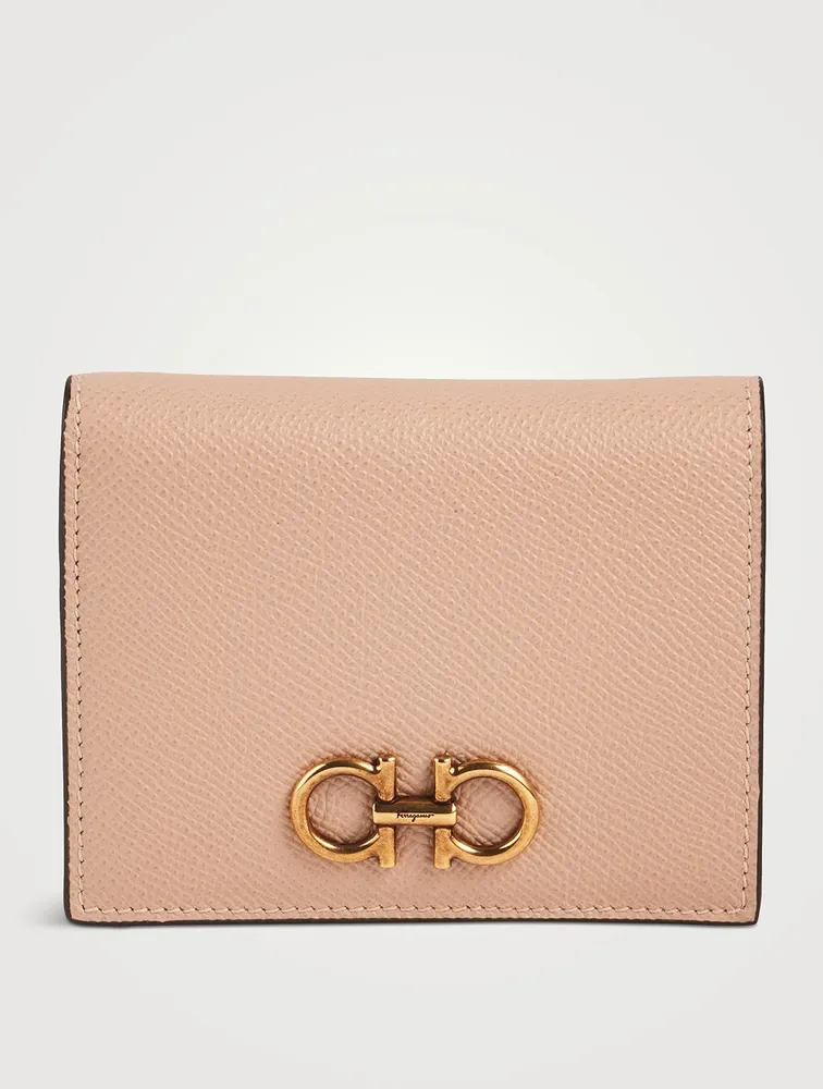 Gancini Compact Leather Wallet