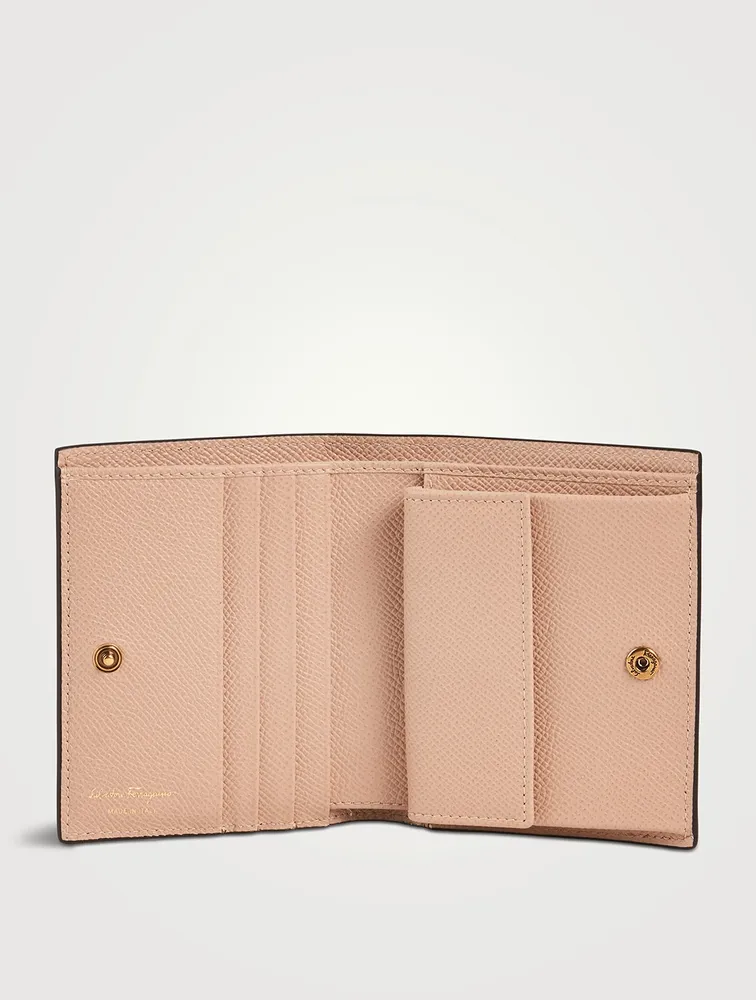 Gancini Compact Leather Wallet