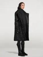 Moose Knuckles x Telfar Quilted Leather Peacoat