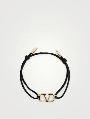 VLOGO Leather Cord Bracelet