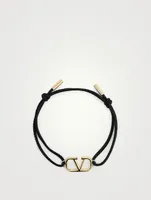 VLOGO Leather Cord Bracelet