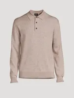 Cashmere Wool And Silk Polo Shirt