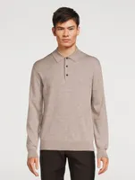 Cashmere Wool And Silk Polo Shirt