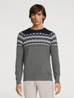 Merino Fair Isle Crewneck Sweater