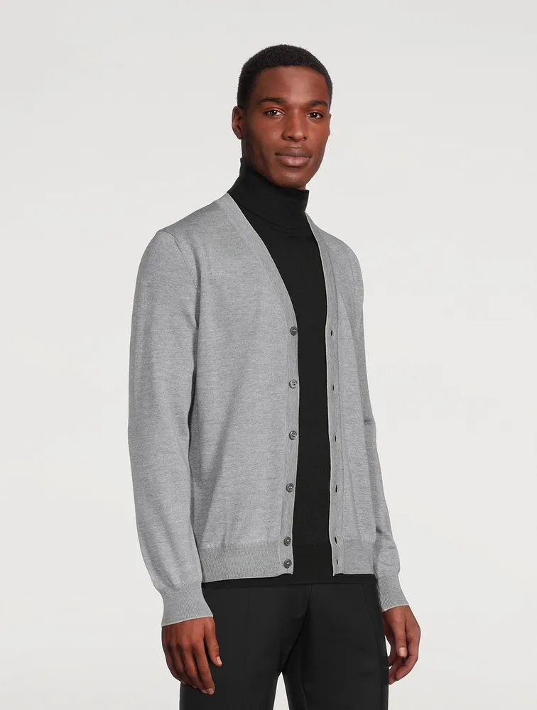 Wool V-Neck Cardigan