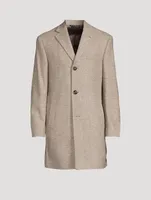 Wesley Wool And Silk Top Coat