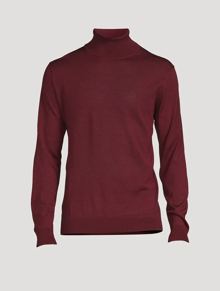 Melville Wool Silk And Cashmere Long-Sleeve Polo