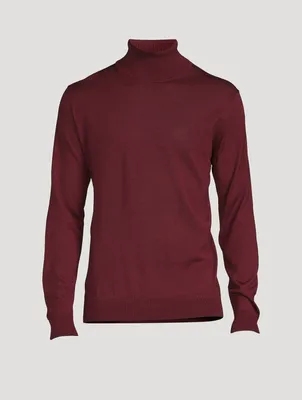 Melville Wool Silk And Cashmere Long-Sleeve Polo