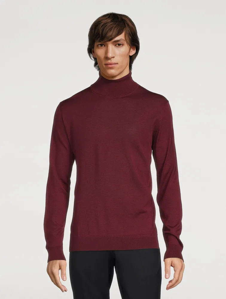 Melville Wool Silk And Cashmere Long-Sleeve Polo