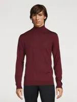 Melville Wool Silk And Cashmere Long-Sleeve Polo