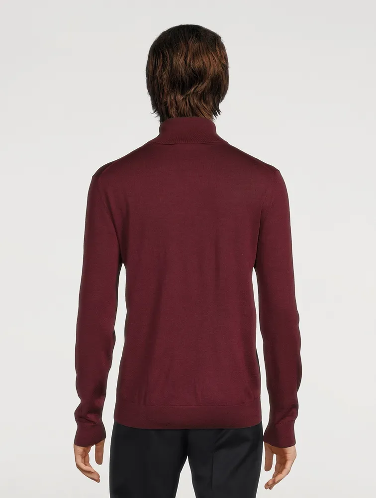 Melville Wool Silk And Cashmere Long-Sleeve Polo