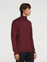 Melville Wool Silk And Cashmere Long-Sleeve Polo