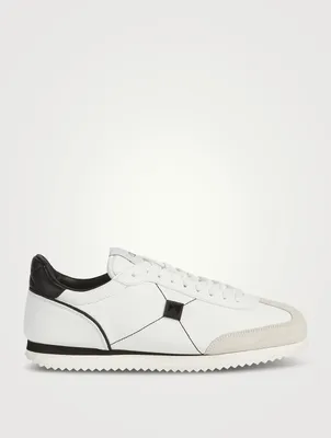 Stud Leather Sneakers