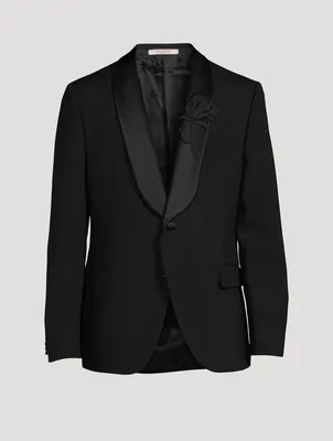 Mohair And Wool Smoking Jacket