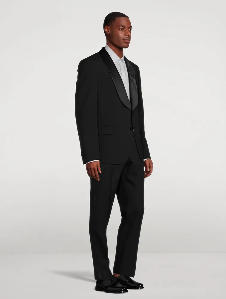Mohair And Wool Smoking Jacket