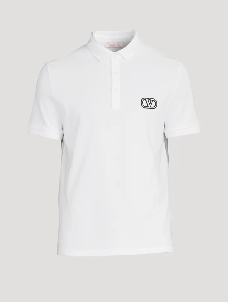 VLOGO Cotton Piqué Polo Shirt