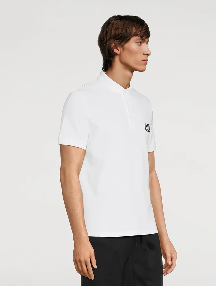 VLOGO Cotton Piqué Polo Shirt